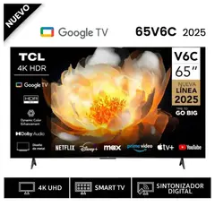 TCL - Televisor 65 UHD 4K Smart TV GOOGLE 65V6C