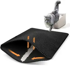 GENERICO - ALFOMBRA Mágica Atrapa Arena para Mascotas Negro