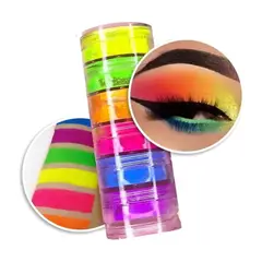 GENERICO - Pigmentos neón maquillaje artístico torre x6