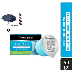 NEUTROGENA - Crema Facial Refill Hidratante 50gr con Ácido Hialurónico + Paraguas Plegable Aleatorio