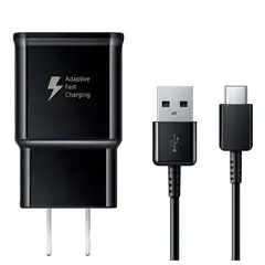GENERICO - Cargador 15W con cable tipo usb a usb C Negro