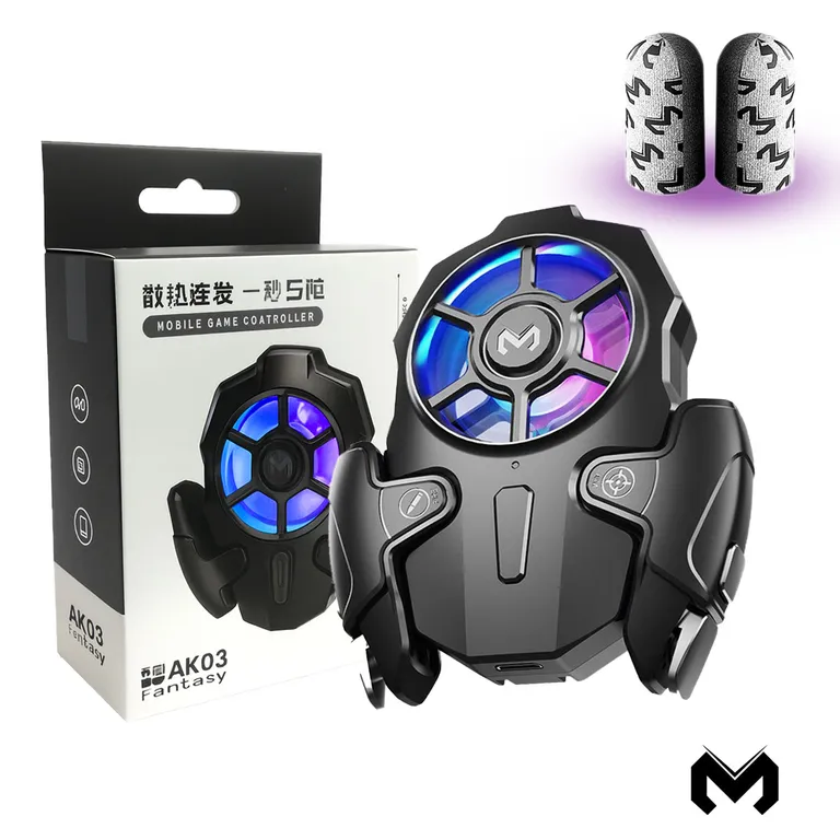 Pack De Gatillos para celular Electromagnético + Cooler y Dedales AK03
