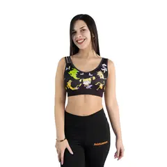 NICKELODEON - Top Mujer Nick 90S Deportivo Suplex Negro