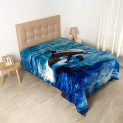 ESKIMO - Frazada Gold REVERSIBLE