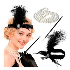 GENERICO - Juego de Accesorios de fiesta Retro de los años 1920