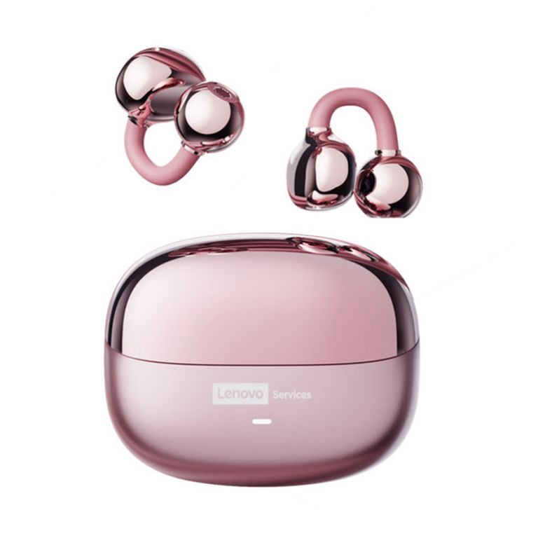 Audífonos Clip MAX LE06 TWS Bluetooth 6.0 - Rosa