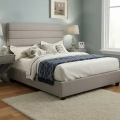 GENERICO - Cama Box Tarima Linux Beige 2 plazas La Industria