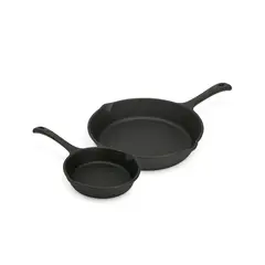 RECORD - Pack de 2 Sartenes de Hierro Fundido