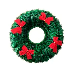 GENERICO - Corona navideña con adornos adicionales