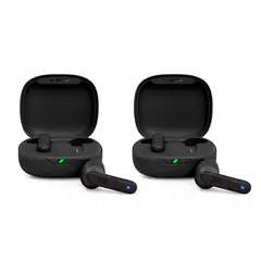 JBL - Set 2 Audífonos Bluetooth Wave 300 Vibe Tws Negro