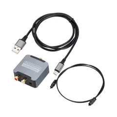 GENERICO - Convertidor Óptico coaxial DAC Cable Óptico