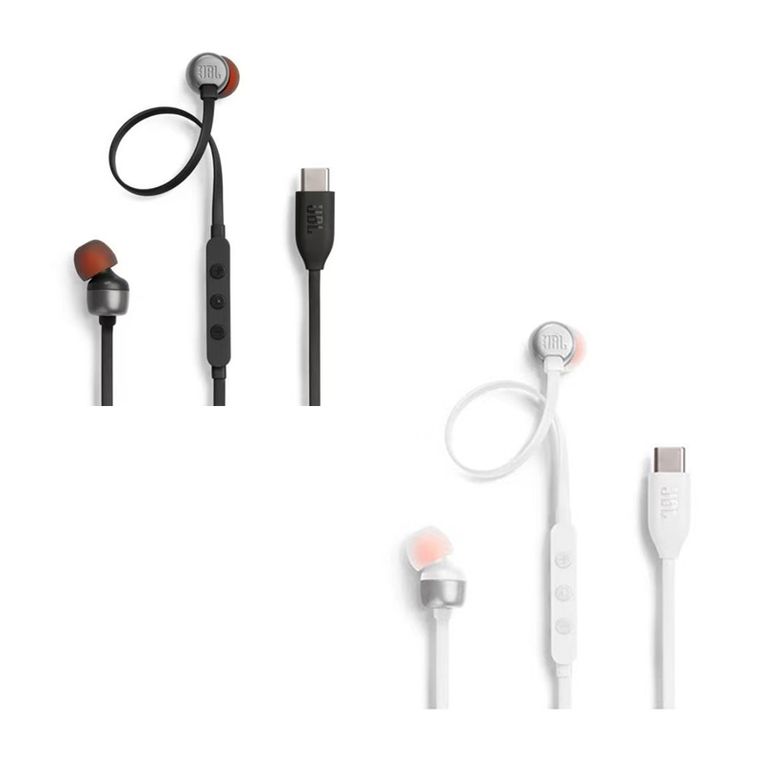 Set 2 Audifonos Tune 310C Gaming 35mm Negro y Blanco