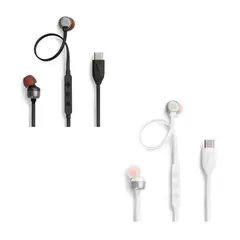 JBL - Set 2 Audifonos Tune 310C Gaming 35mm Negro y Blanco