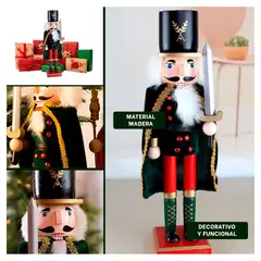 ANIMALIA - Cascanuez con Sombrero y Baculo de 38 cm en Color Negro