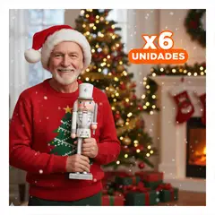 ANIMALIA - Pack6 Cascabelin con Espada en Plata Blanc Y+Regalo Stickers