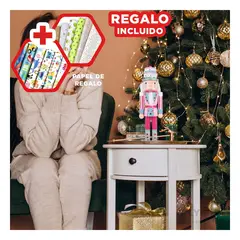 ANIMALIA - Cascanuez con Accesorios en Rosado Y+Papel de Regalo