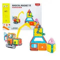 GENERICO - Juguete Bloques de Construcción Magnéticos 66Pcs