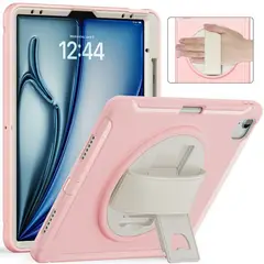 GENERICO - Funda Antigolpe Armor 360° Para iPad Air 13" M2 M3 - ROSADO