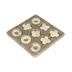 CONCEPTS LIFE - Juego de Tres en Raya Mármol 20x20 cm