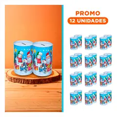 ANIMALIA - Pack12 Contenedores Festivos para Repisas de Tono Celeste