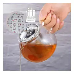 RYBIU IMPORT - Tetera para Bebidas Calientes de 800 ml Y+Regalo Stickers