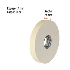 TRUPER - Cinta doble contacto 19 mm x 10 m, 11726