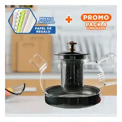 RYBIU IMPORT - Pack4 Infusor Compacto de 1000ml E262E Y+Papel de Regalo