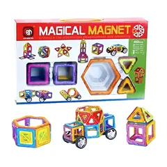 GENERICO - Set Juguetes de Construccion con Bloques de Panel Geométrico Magnético 40 pzs