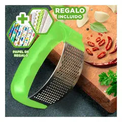 RYBIU IMPORT - Triturador de Ajo Verde limon Y+Papel de Regalo