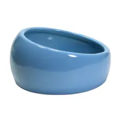 LIVING WORLD - Plato Ergonómico Cerámico para mascotas Grande - Azul -