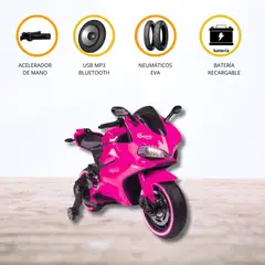 DUCATTI - Moto a Batería para Niños «DUCATTI» Fucsia