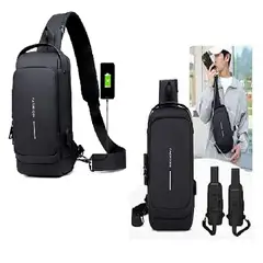 GENERICO - Pechera morral para hombre elegante de alta calidad negro