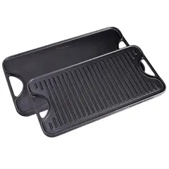 VICTORIA - Plancha Parrilla De Hierro Fundido 47 x 25 cm - Curado