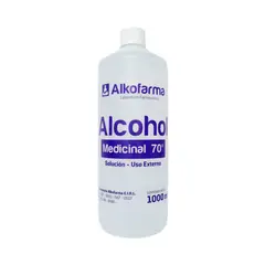 ALKOFARMA - ALCOHOL MEDICINAL 70° DE 1000 ML
