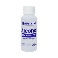 ALKOFARMA - ALCOHOL MEDICINAL 70° DE 120 ML