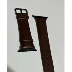 GENERICO - CORREA DE CUERO MARRON PAR APPLE WATCH 42, 44,45 Y ULTRA