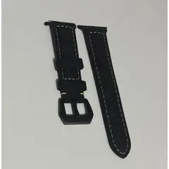 GENERICO - CORREA DE CUERO NEGRO PARA APPLE WATCH 38, 40, 41