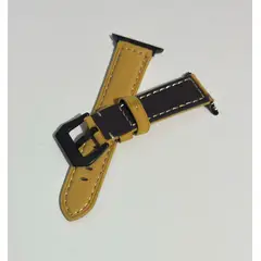 GENERICO - CORREA DE CUERO BEIGE PAR APPLE WATCH 42, 44,45 Y ULTRA