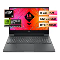 HP - Laptop Victus Gaming 15-fb2002la Ryzen 5-8645HS RAM 8GB SSD 512GB RTX 3050 6GB 15.6″ FHD