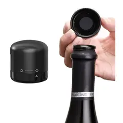 GENERICO - Tapa Para Botella De Vino Navidad Tapón De Botella - Negro