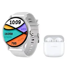 HUAWEI - Freebuds se 2 Audífonos Blanco y Toumi Fit 2-W Reloj inteligente
