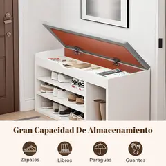 ROHE - Zapatero Organizador Con Asiento 3 Niveles