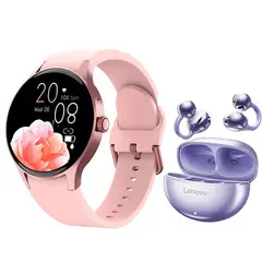 LENOVO - TA140 Audífonos-Morado y Y80 P Reloj inteligente