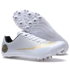 DANWEILE - Zapatillas de running unisex con parte superior de goma y PVC - Plateadas