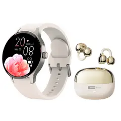 LENOVO - LE06 Audífonos-Blanco y Y80 B Reloj inteligente