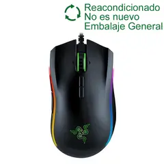 RAZER - Gamer Mouse Mamba Elite Wired Reacondicionado SemiNuevo-Negro