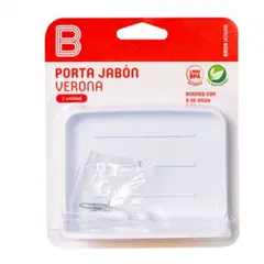 BASA - Porta Jabon Modelo Verona - Blanco