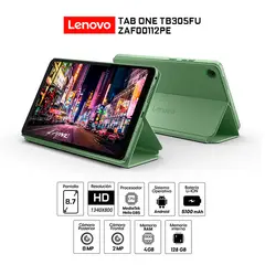 LENOVO - Tablet Tab One TB305FU 4Gb Ram/ 128Gb eMMC/ 8.7″/ Android 14 + Folio Case/ ZAF00112PE-Green