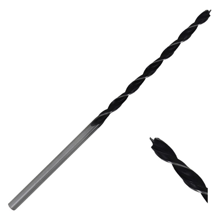 Broca para Madera Larga 1/2" x 250mm - Gris