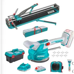 TOTAL - Cortador de120cm + Vibrador de Mayolica 20v